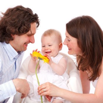 Familie: Vater, Mutter und Baby