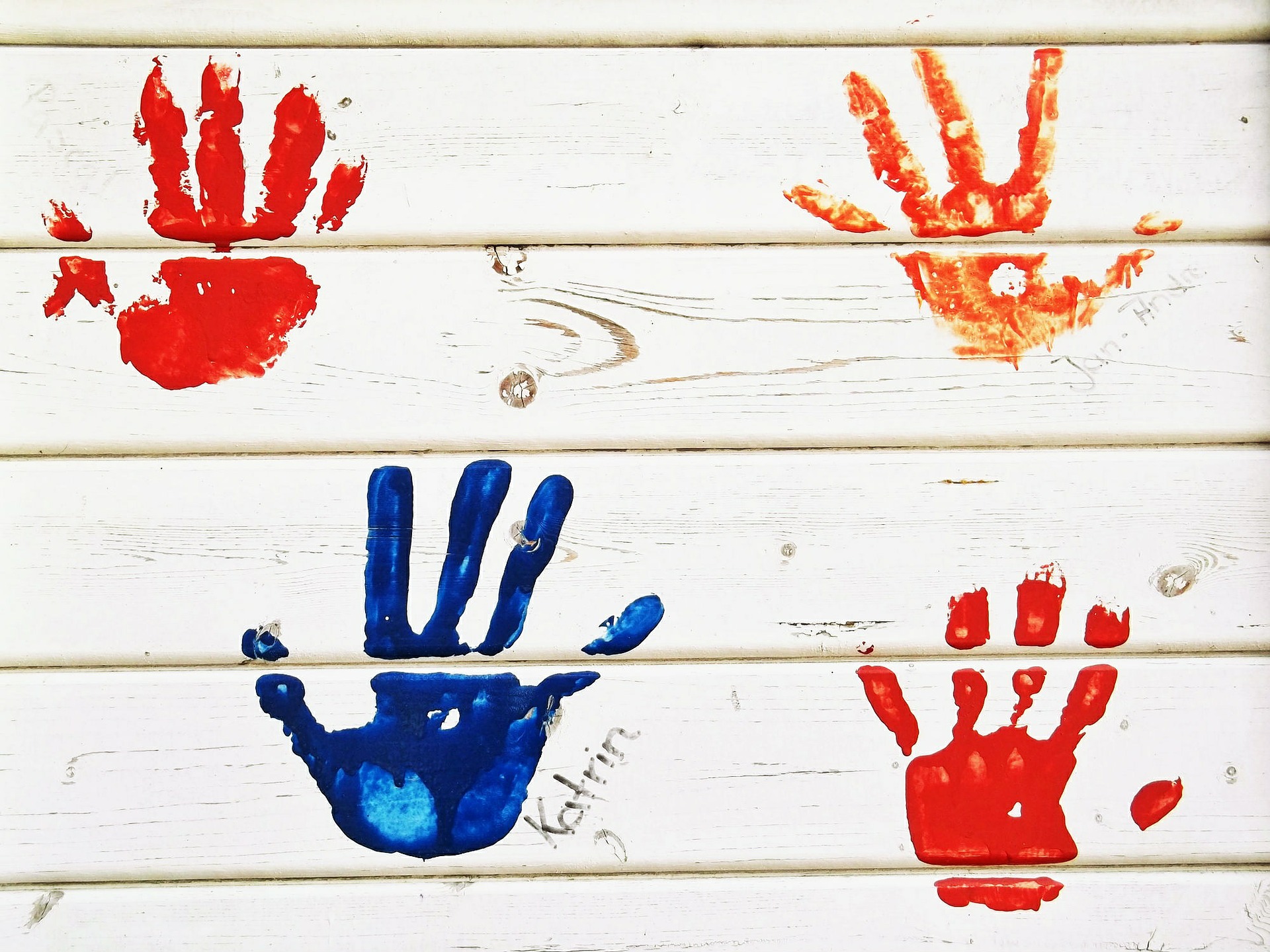 Kinder Handabdrücke