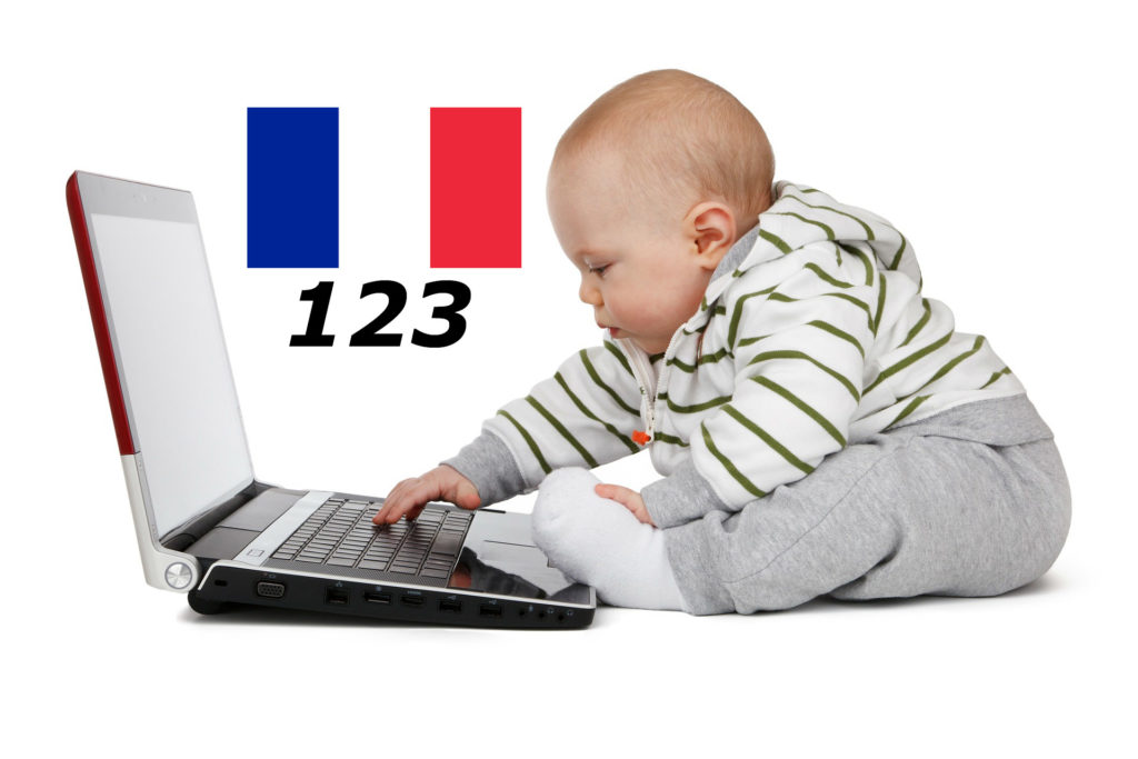 Französisch Zählen lernen Schlaf Baby 24